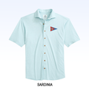 JOHNNIE-O BRECK SOLID KNIT SHORT SLEEVE BUTTON DOWN