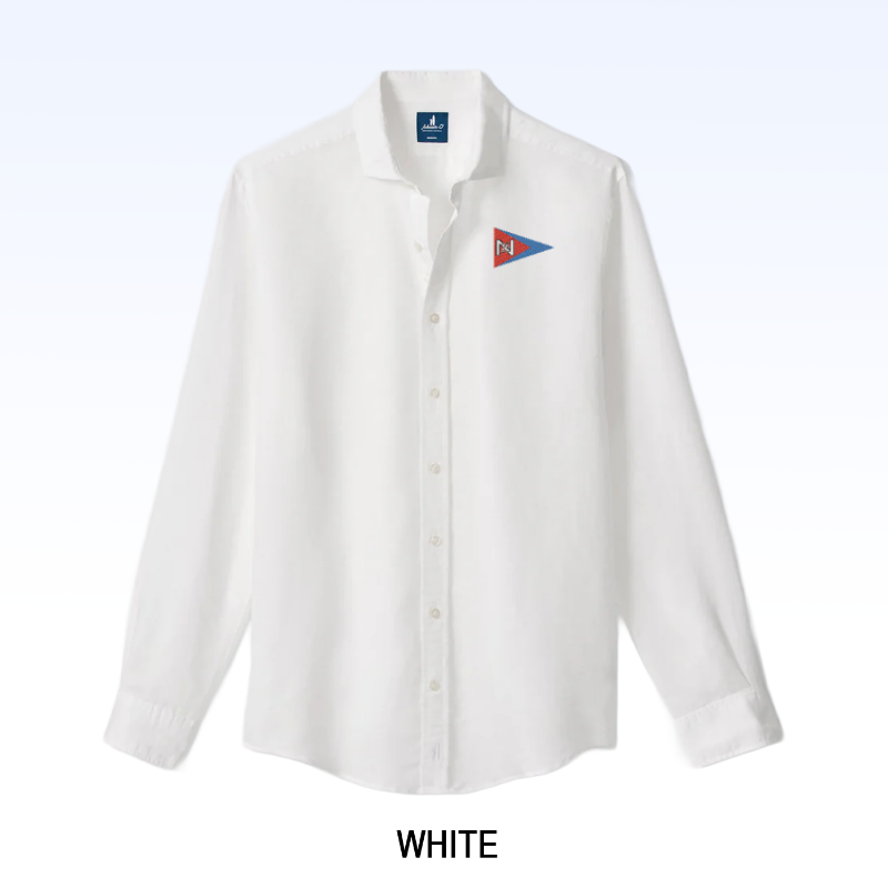 JOHNNIE-O LINEN BLEND BUTTON DOWN SHIRT - MCCARTHY SOLID