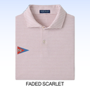 PETER MILLAR ALBATROSS STRIPE COTTON-BLEND PIQUÉ POLO