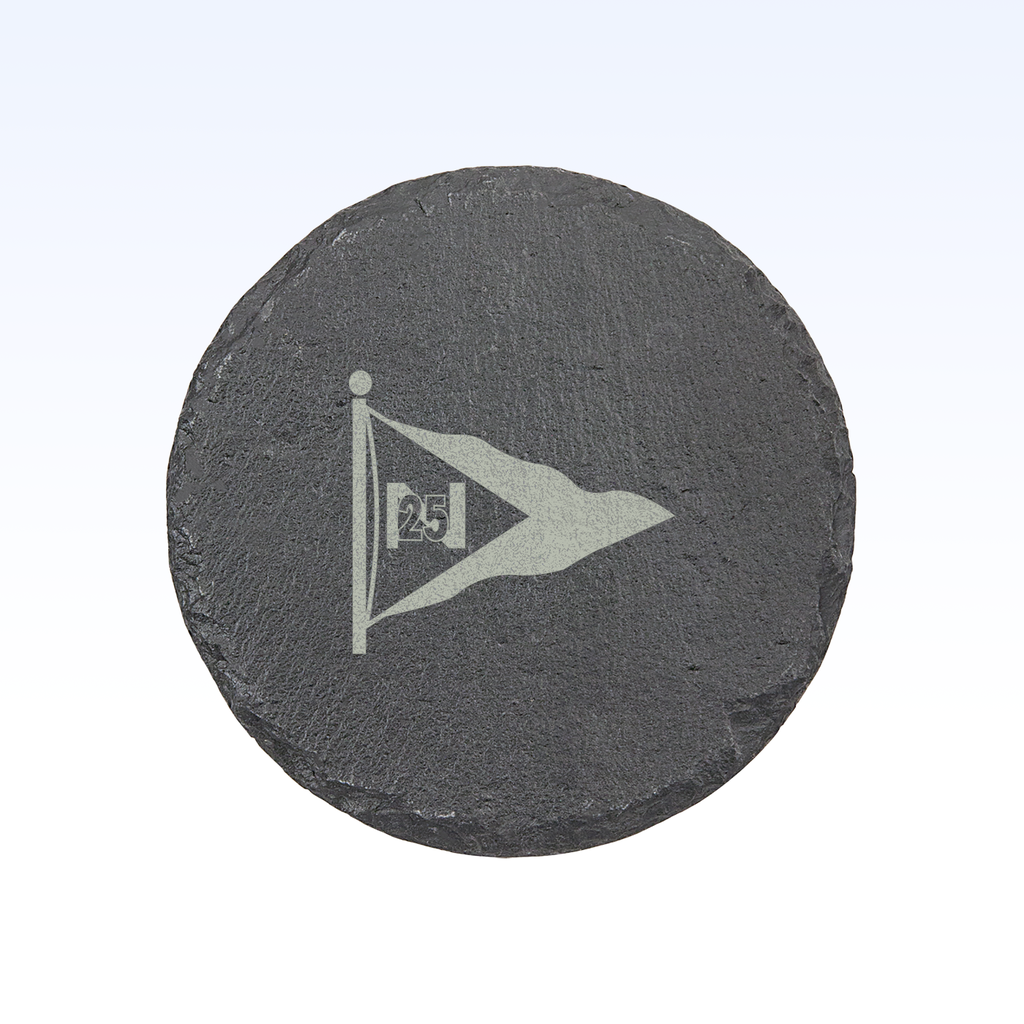 SET OF 4 SLATE COASTERS - 4"