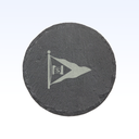 SET OF 4 SLATE COASTERS - 4"