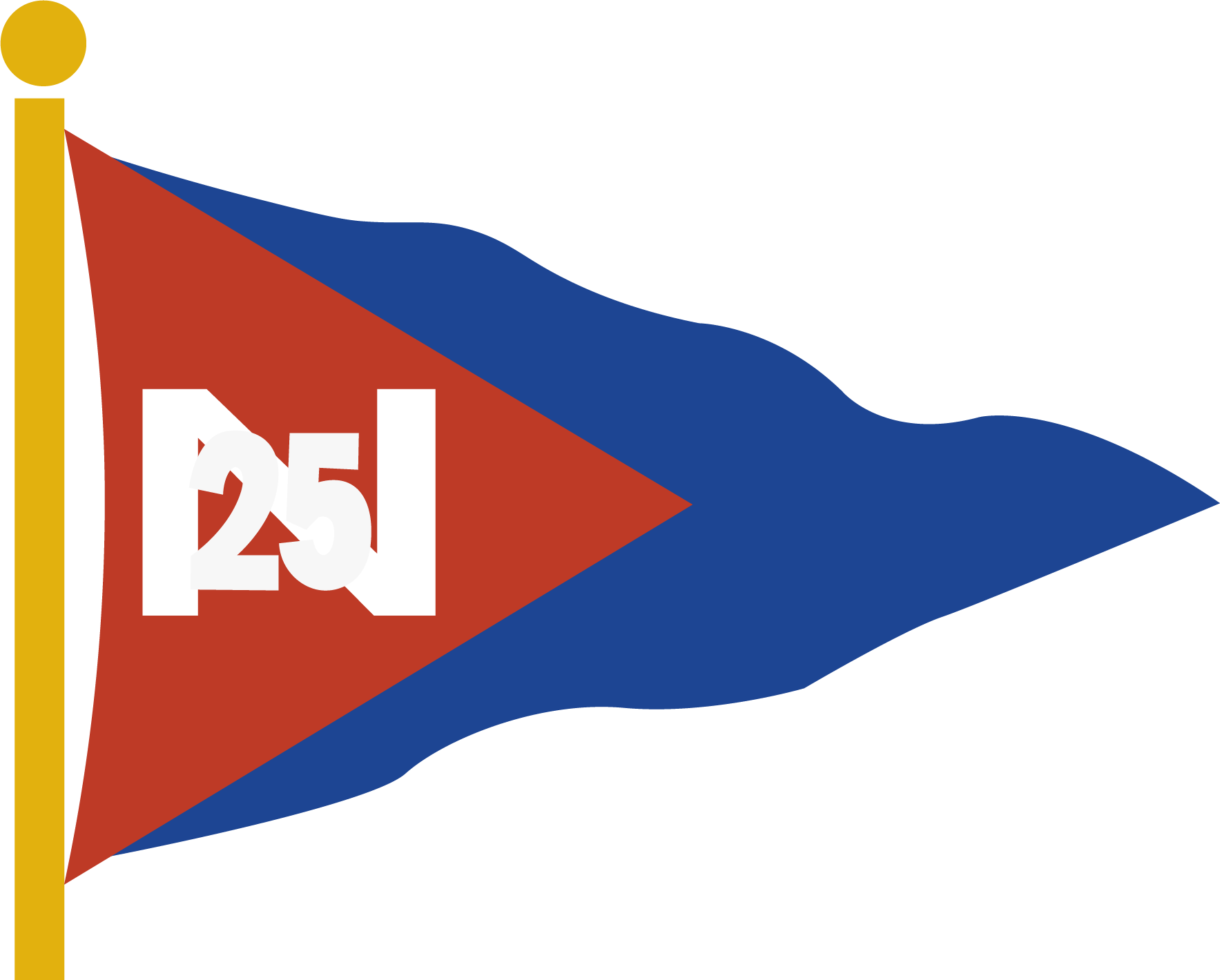 BiscBay - Wavy Burgee